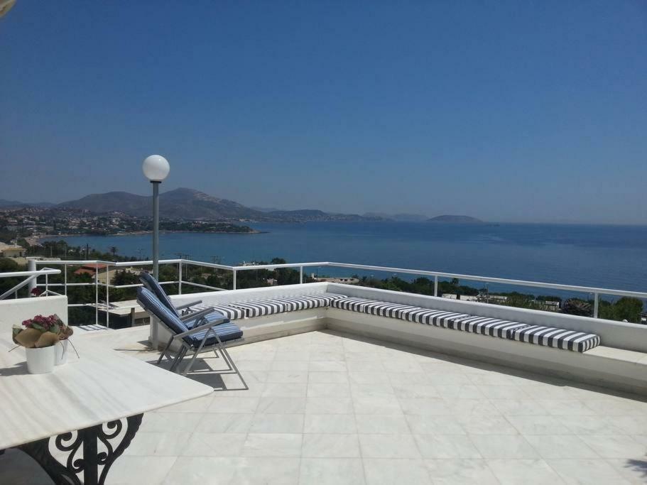 Beautiful, Private Villa By The Sea Agia Marina (Attica) Exterior foto